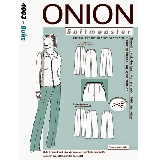 Onion 4003 Snitmønster